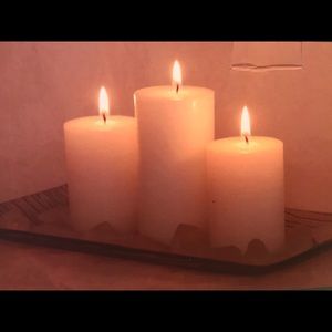 ❤️ NWOT Decorative 3 Candle Gift Set